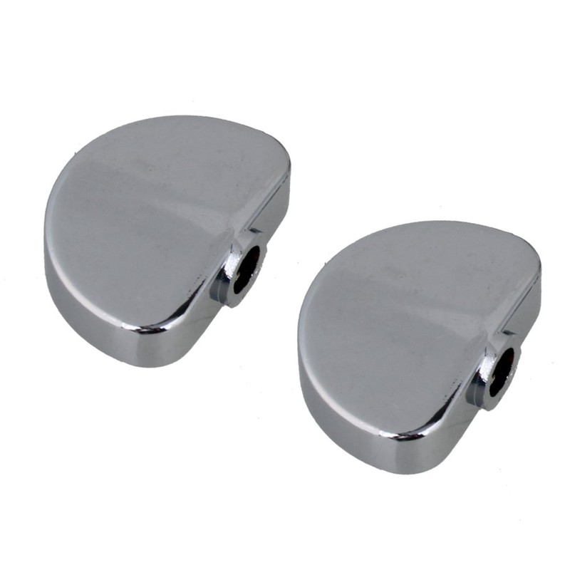 Yibuy 6pcs Silver Alloy Guitar Machine Head Buttons Tuning Pegs