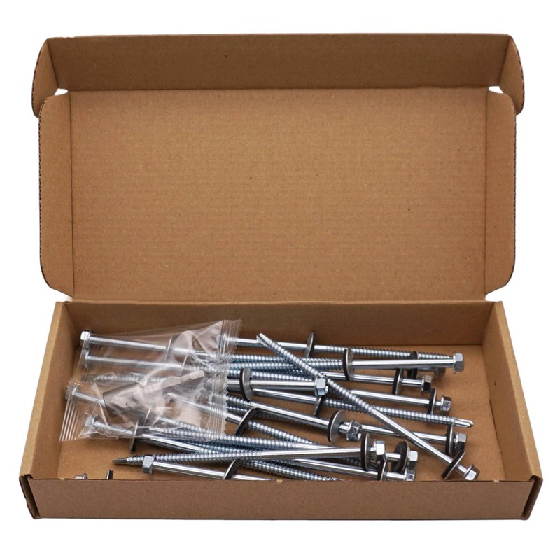 SKIR'CO (20 pcs) Zinc Plated Roofing Screws 5.5 x 120