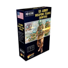 Warlord Games US Army (Winter) Weapons Teams - 28mm Scale Resin Miniatures for Bolt Action Highly Detailed World War 2 Miniatures for Table-top Wargaming