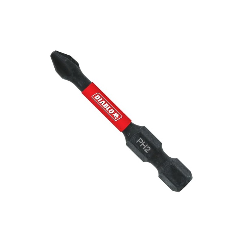 Diablo Phillips Drive Bits with Anti-Slip Tip for Installing and