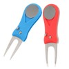 OHPHCALL 2pcs Golf Divot Repair Fork for Golfing Training Green