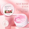 Parches para Ojos Bioaqua con Ácido Hialurónico y Rosa -