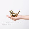 Queen-b Small Bird Gold Object, Set of 2, Large and