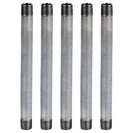 Supply Giant 1/2 Inch Galvanized Pipe, Half Inch Malleable Steel Pipes Fitting Build DIY Vintage Furniture, 1/2" x 24" (Pack Of 5)