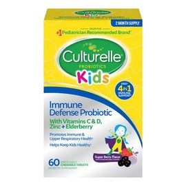 Culturelle Probiótico Inmune Niños 60 Tabletas Sabor Fruta