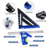 7inch Rafter Square and 12inch Combination Square Set -CNC-Machined Aluminum