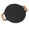 Round BBQ Grill Pan Metal Nonstick Grill Barbecue Plate Multifunctional