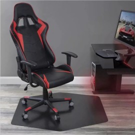 ES Robbins Game Zone Chair Mat, For Hard Floor/Medium Pile Carpet, 42" x 46", Black