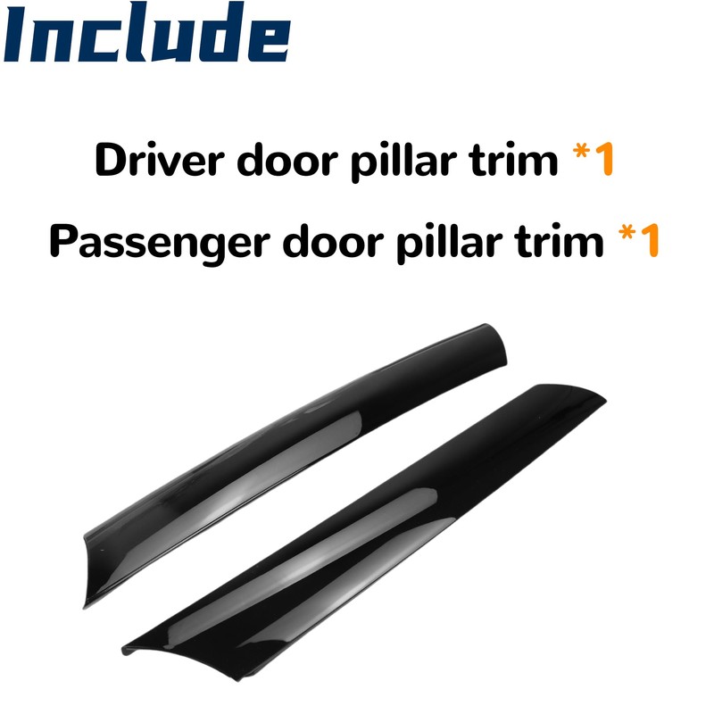 DIMEANI Windshield Pillar Trim Molding Compatible with Kia Soul 2010