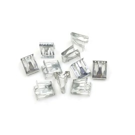 REPAIROCK Car Dashboard Retainer Instrument Panel Metal Clip 13.5 x 15mm 10pcs Durable Material Auto Replacement Parts