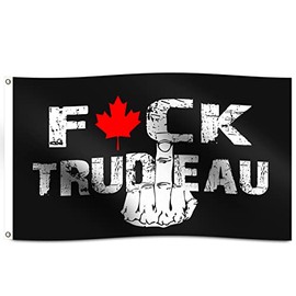 Fk Trudeau Flag 3x5 Ft Large Canada Candian Trudeau Banner Compatible Tapestry HD Printing 100D Polyster for Patio Garden Man Cave Room Decor Outdoor/Indoor