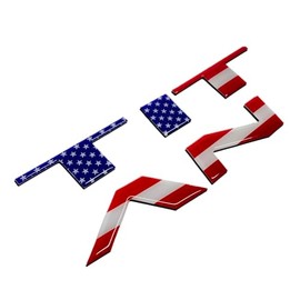 BDTrims Tailgate 3D Domed Letters Compatible with 2021-2024 Nissan Titan Models (American Flag)