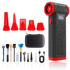 ApisQueen Portable Compressed Air Duster-138000RPM Electric Air Duster,Built in Brushless Motor,Adjustable Air Blower for PC,Keyboard,Car,Home Cleaning