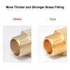BathAce Brass Pipe Fitting, Heavy Duty Metal Thread Solid Brass