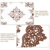 sourcing map 2Pcs Retro Lace Placemats, French Crochet Doilies Oval
