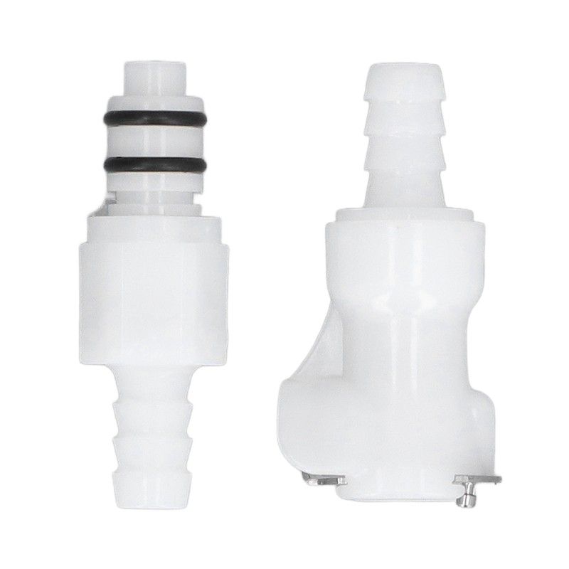 Plastic Hose Quick Connector 5/16 Tube with Shut Off Food