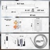 PGKKLE 12 Inch Rainfall Shower System - Wall Mounted Complete