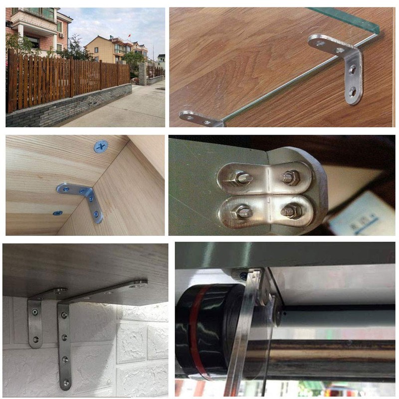 Angle Metal 20 Pieces, Steel Angle, Angle Connector Wood, Metal