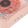 Record Player Style Bluetooth Speaker with Night Light and Time