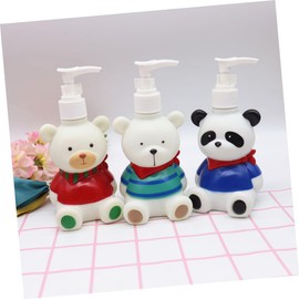 Baluue 1pc Bottled Shower Gel Waffle Pan Induction Pump Bottles for Empty Liquid Bottle Travel Bottles for Toiletries Press Type Lotion Bottle Cartoon Lotion Bottle Vinyl