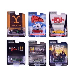 DCD Greenlight's for Hollywood Series Set of 6 1/64 Scale Diecast Model Cars Release 42