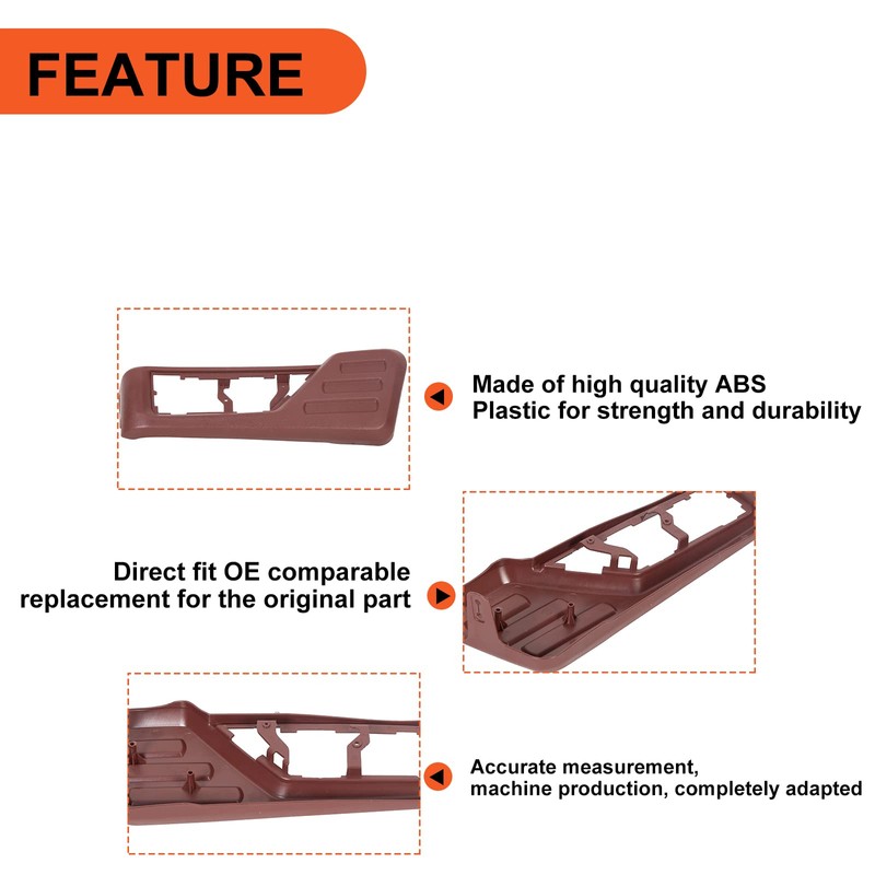 ECOTRIC Front Driver Seat Cushion Panel Trim Compatible with 2008-2010