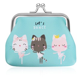 Portable Coin Purse Durable Coin Purses for Women Cute Coin Bag PU Leather Coin Purse Coin Purse with Clip Closure Coin Bag Suitable for Women and Girls, Green, change purse