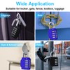 Diyife Combination Padlock, [2 Pack] 4 Digit Lock Combination, Padlock