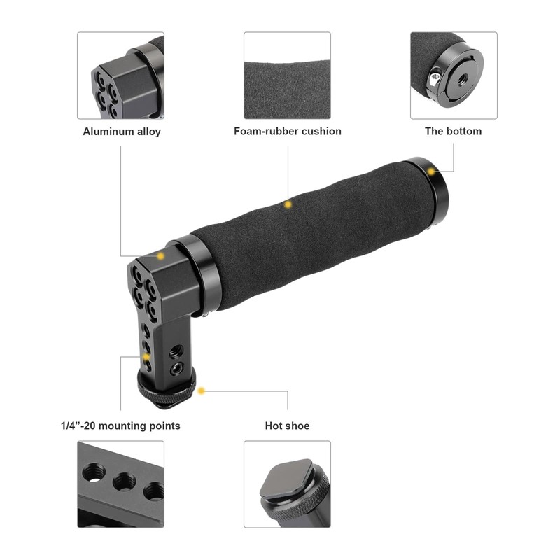 SZRIG DSLR Shoe Compatible Top Handle Non-slip Sponge Handgrip with