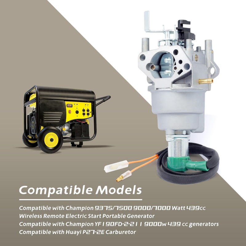 YIYANTO 47.131000.22 Generator Carburetor Replacement for Champion 9375/7500 9000/7000 Watt