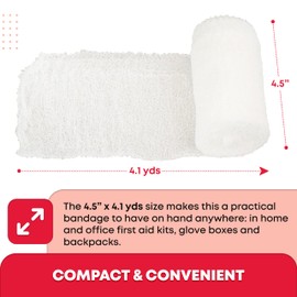 Ever Ready First Aid Ever Ready First Aid Sterile Krinkle Kerlix Type 4 1/2" x 4.1 Yds, Latex Free, 6 PLY, Gauze Bandage Roll - 24 Count