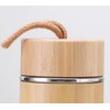 Ktchnhlprz Tea bottle with tea strainer, bamboo rope, double-walled stainless