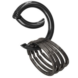 Keychain Kit Circle Carabiner O Ring Set Universal Size Round Strong Key Rings (Gun Color)