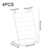 PandaHall 4 Pack Earring Holder, 42 Holes Stud Earrings Display