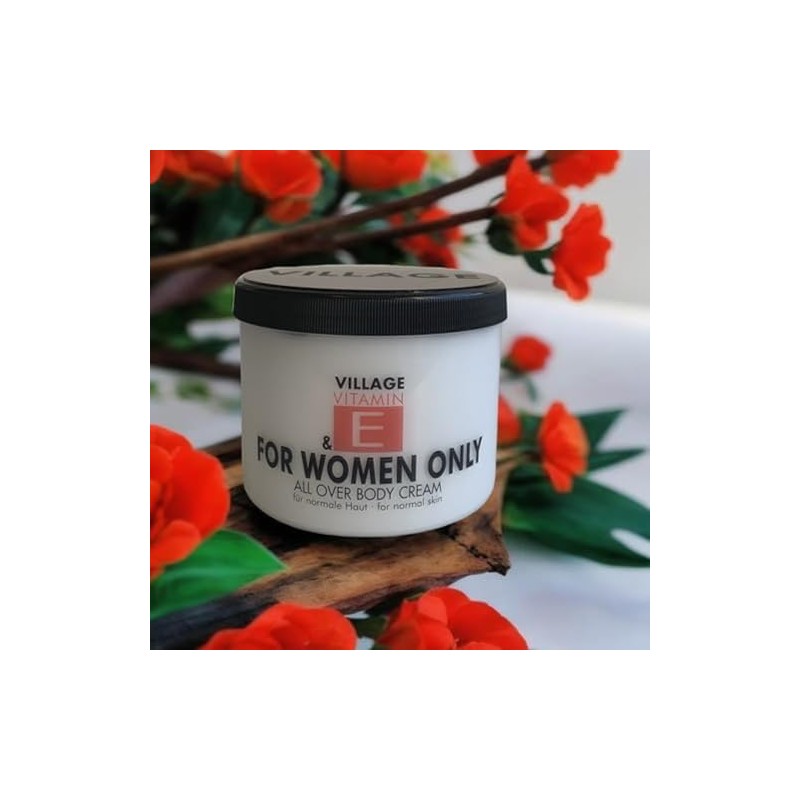 Village Cosmetics Vitamin E Body Cream (Blossom Fragrance, Intense Moisture,