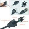 NEMA 5-15P Electrical Replacement Plug,Extension Cord Ends 125V 15A 2Pole