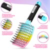 Curved Vented Paddle Brush - Faster Blow Drying, Detangling for