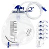 Carbou 2000ml Urine Drainage Bags with Anti-Reflux Chamber - 48"