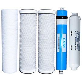 CSM Reverse Osmosis Replacement Filter Set 5 pcs w 50 GPD Membrane