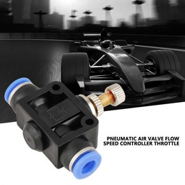 10 pcs Air Flow Control Valve, 6mm Pneumatic Push to Connect Air Flow Control Valve