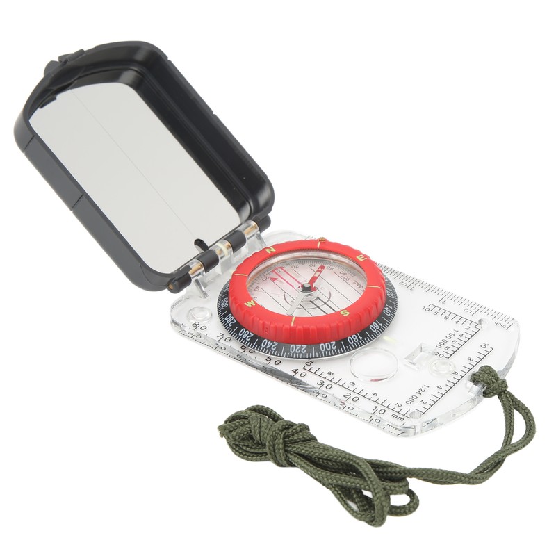 Multifunctional Card Compass Portable Map Directional Compass Outdoor Adventure Equipment