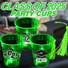 2025 Graduation Party Cups 24 Pack - Glow in The