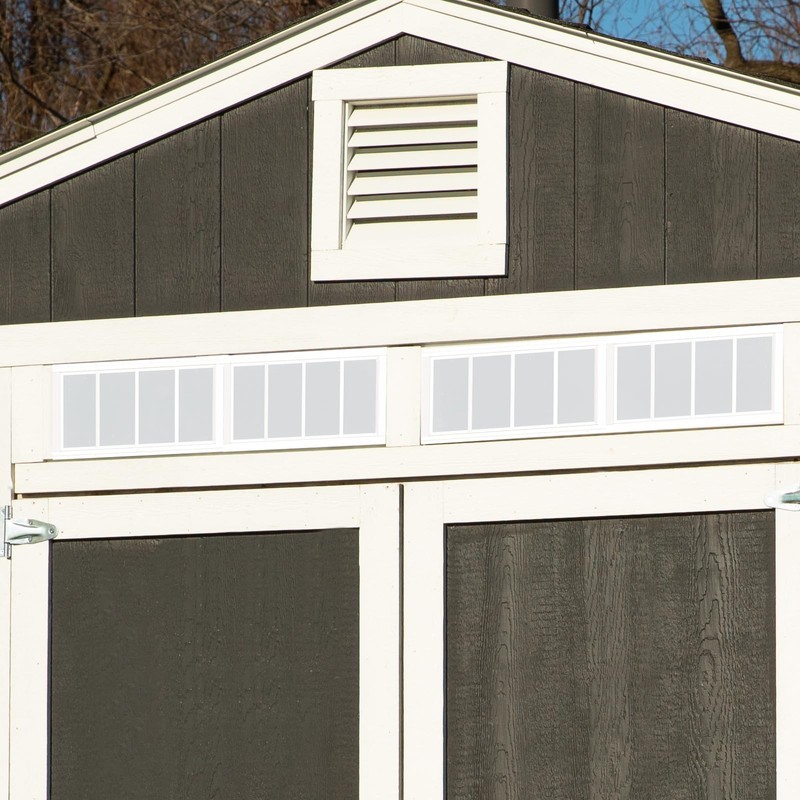 Tandefio 2 Pk 10''x23'' White Flush Mount Shed Window with