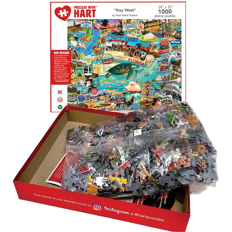 Hart Puzzles Key West 1000 Piece Puzzle, 1 EA