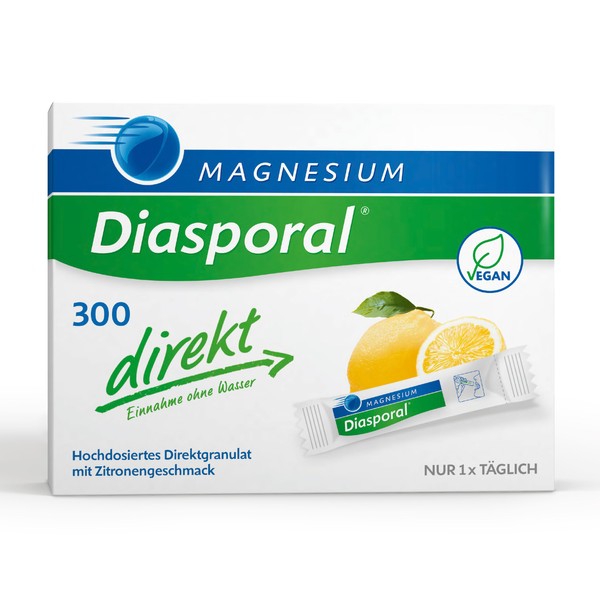 Magnesium Diasporal 300 Direct: Direct Granules for Ingestion Without Water, 300 mg Magnesium Per Stick, 20 Sticks