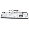 Elderly Keyboard, Large Print Computer Keyboard, 104 Keys QWERTY, High