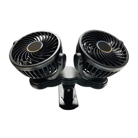 Professional EZ Travel Collection 12 Volt Dual Head Fan (Fully Adjustable)