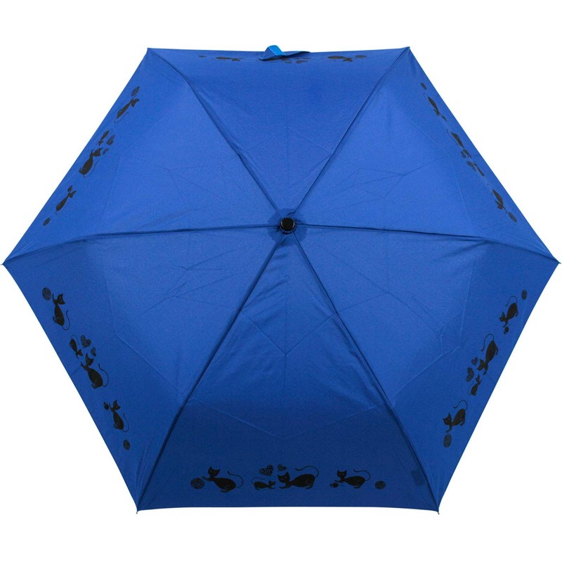 Doppler Havana Fancy Cat Fibre Pocket Umbrella, blue