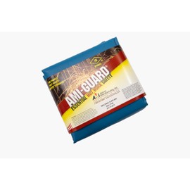 AMI-TUF Welding Curtain - Grommeted Curtain. ANSI/FM 4950 Approved Fiberglass satin weave coated with our specially formulated silicone rubber compound - Blue - 5' x 6', 1 pack