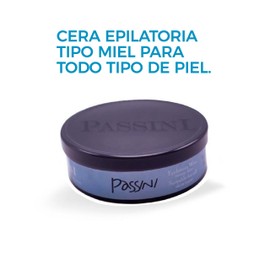 Passini - Cera Depilatoria Para Microondas-Depila piernas axilas y brazos 70gr (Azul)